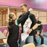 Julia Korkiakoski halasi Eetu Jokelaa.
Kuva Heidi Vierimaa.