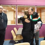 Julia Korkiakoski halasi Ismo Takkusta.
Kuva Heidi Vierimaa.